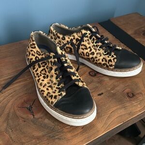 Cole Haan sneakers. Leather front. size 7.5. pre-owned.